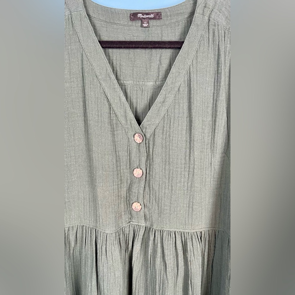 MADEWELL LIGHTSPUN MIDI DRESS SIZE 12 - Picture 5 of 6